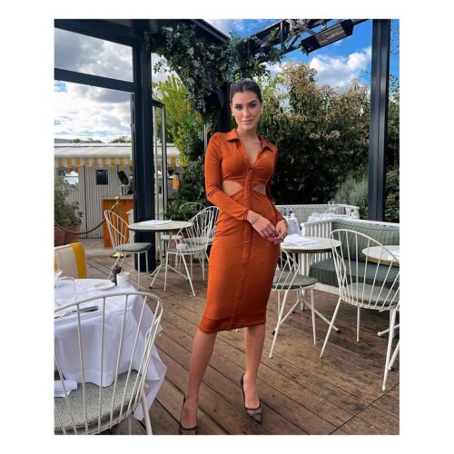 Bohemia Terracota Midi Dress - Image 2