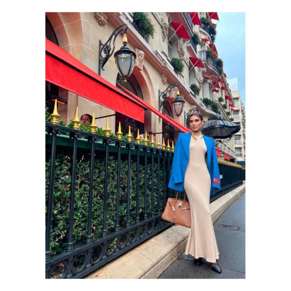 Beige Alizée Midi Dress