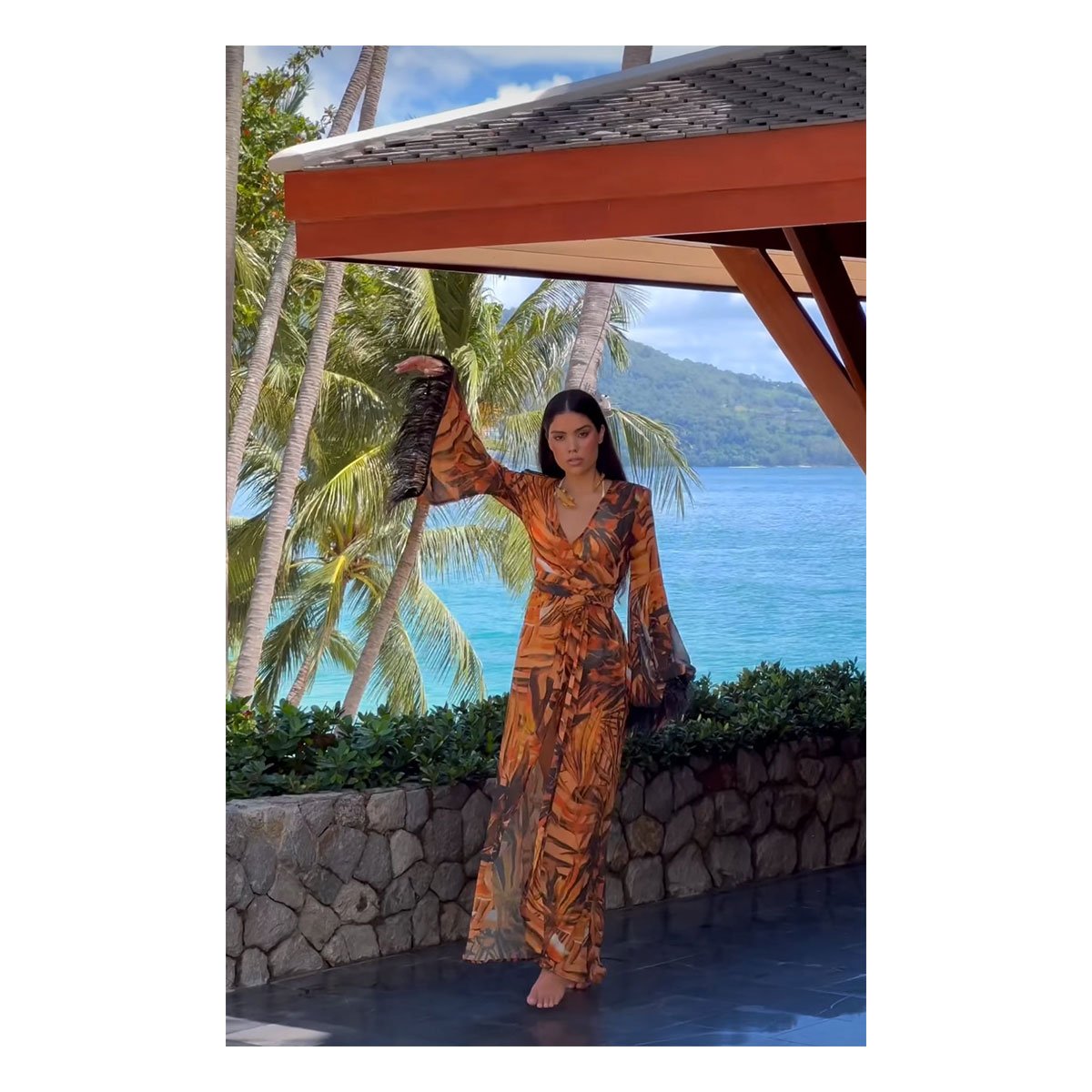 Almera Brown Dress