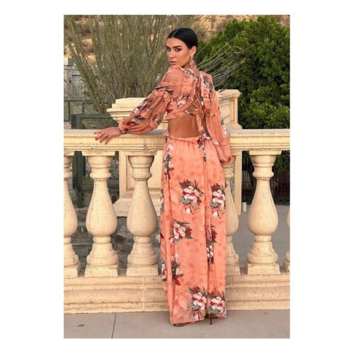 Amazing Coral Maxi Beach Dress - Image 4