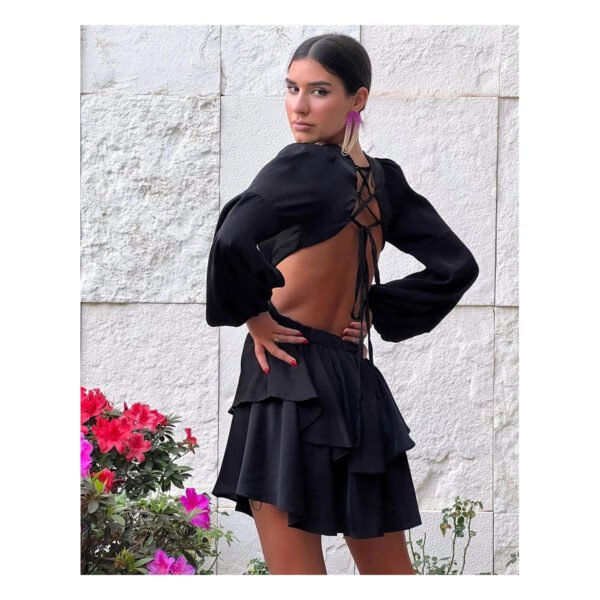 Amazing Mini Satin Dress - Image 2