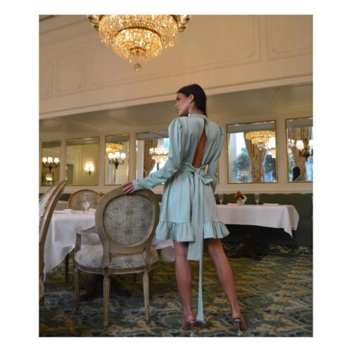 Amore Pistachio Dress - Image 3