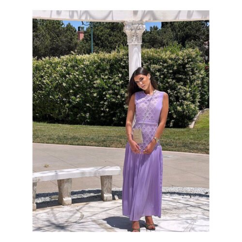Antonia Lilac Dress - Image 4