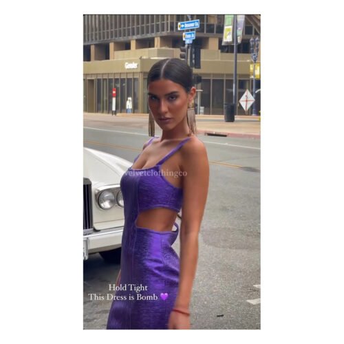 Aurea Purple Dress - Image 3