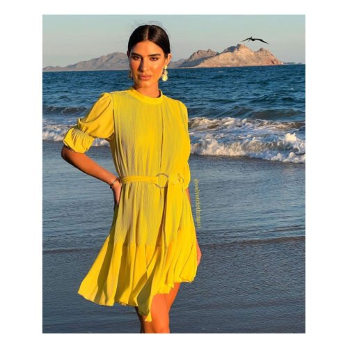 Avila Yellow Mini Dress