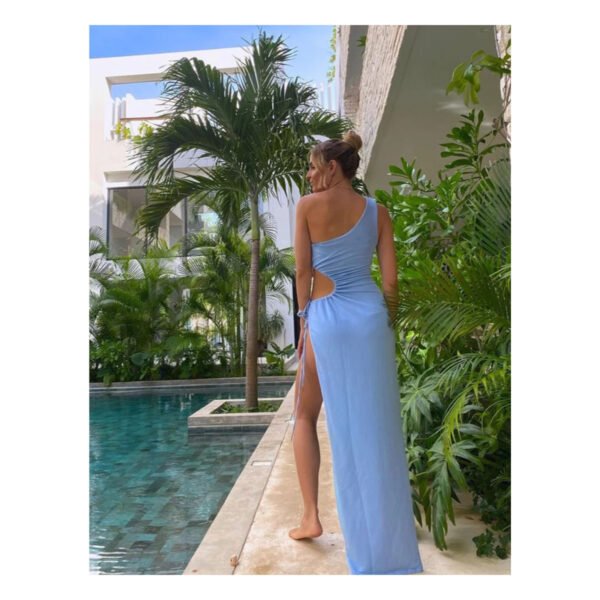 Baby Blue Side Cut Dress - Image 6