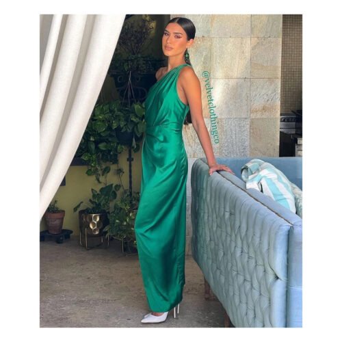 Bertina Satin Dress - Image 4