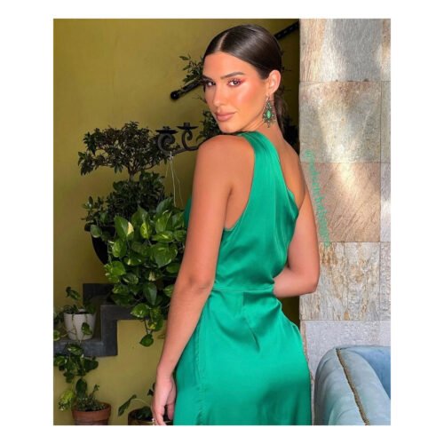 Bertina Satin Dress - Image 2