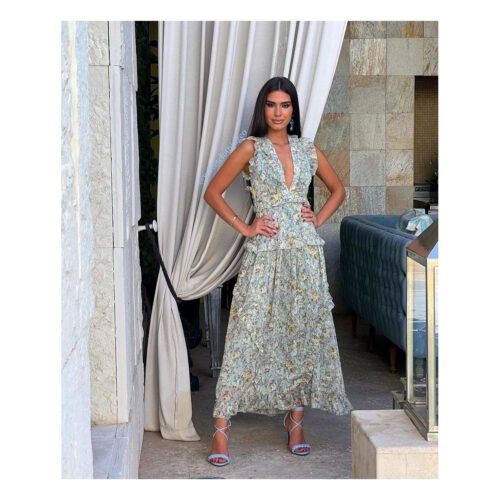 Brigitte Floral Midi Dress - Image 2