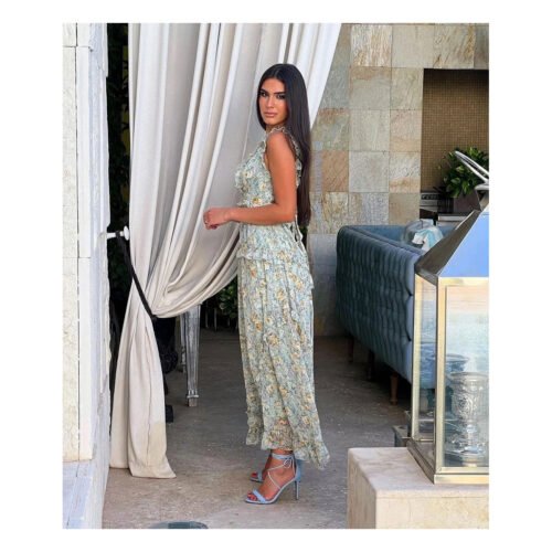 Brigitte Floral Midi Dress - Image 3