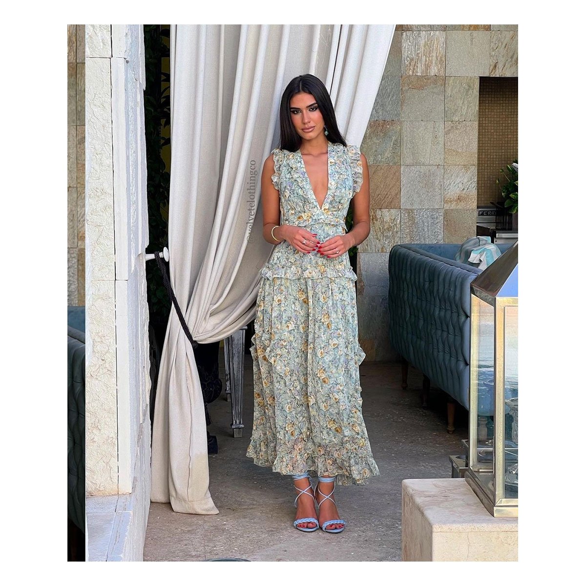 Brigitte Floral Midi Dress