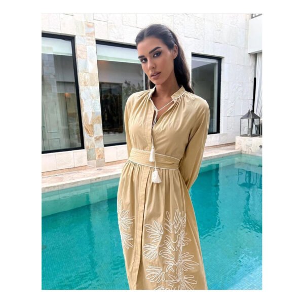 Clara Beige Dress - Image 2