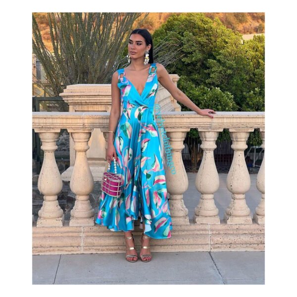 Midi Love Bug Turquese Dress