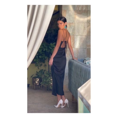 Manhattan Satin Dress - Image 4