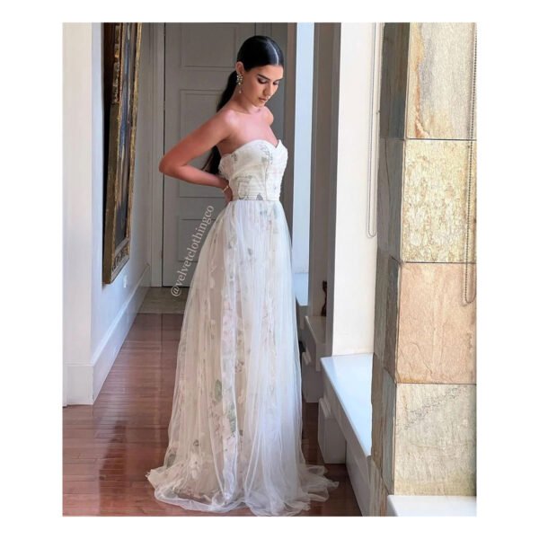 Merrigold Gown Beige Dress - Image 2