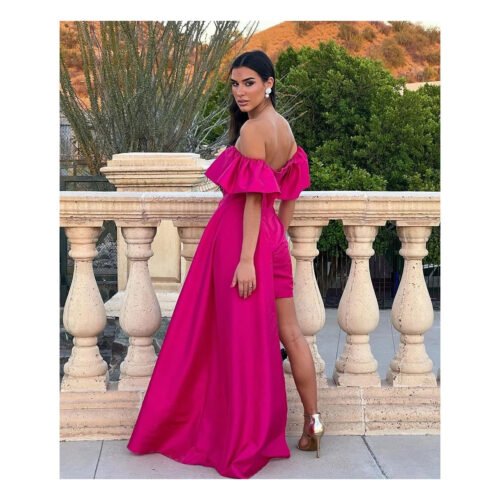 Rebecca Hot Pink Dress - Image 4