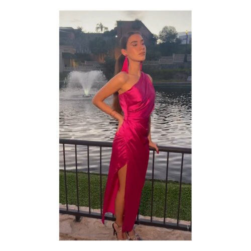 Bertina Satin Dress - Image 9