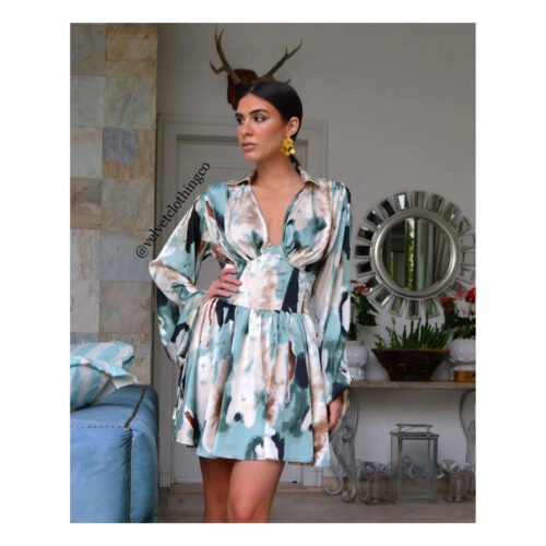 Tie Dye French Dress - Image 4