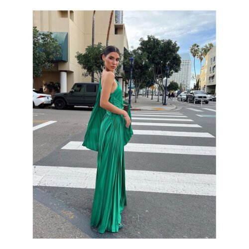 Laetitia Satin Dress - Image 11
