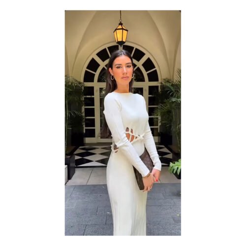 Sandrine white Dress - Image 2