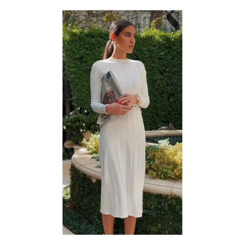 Sandrine white Dress - Image 3
