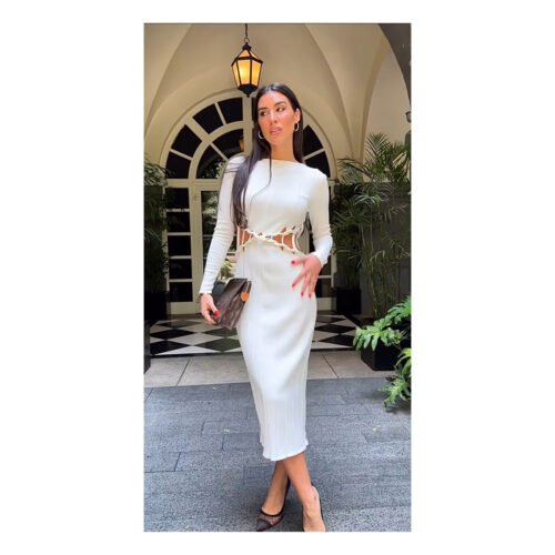 Sandrine white Dress