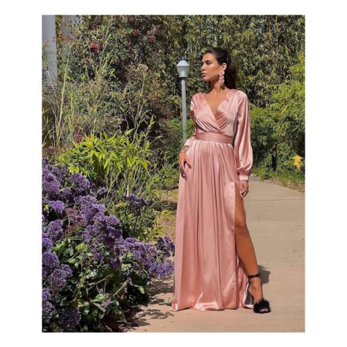 Tea Satin Dress - Image 4