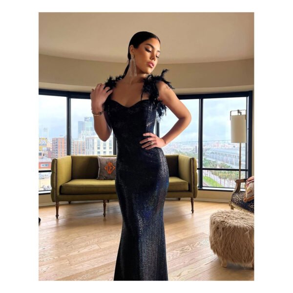 Alya Black Dress - Image 5