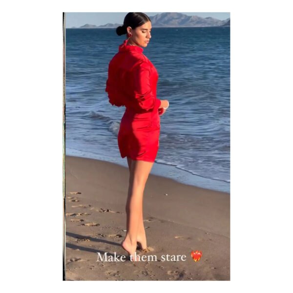Estelle Red Dress - Image 2