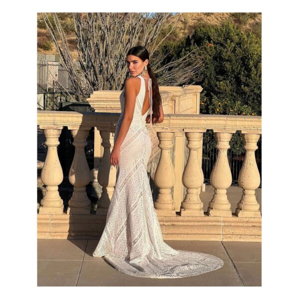 Nude Larissa White Dress - Image 2