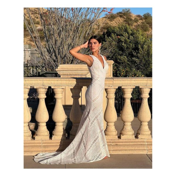 Nude Larissa White Dress
