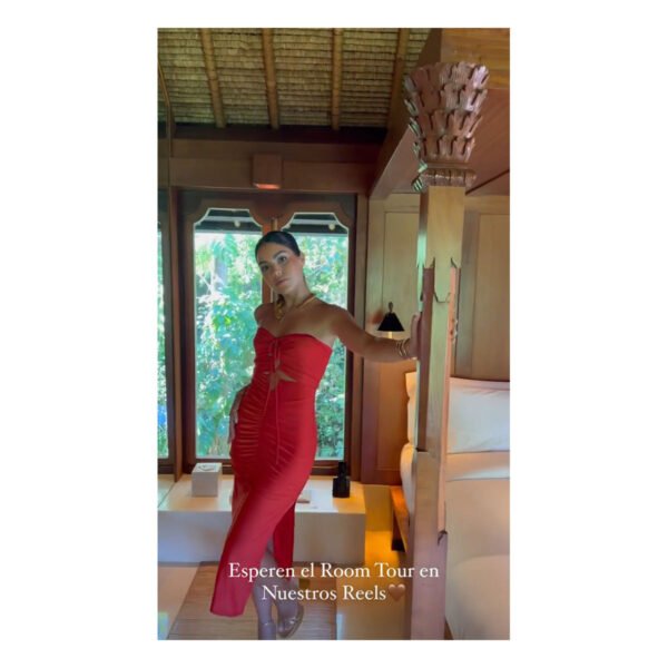 Layla Red Midi Dress