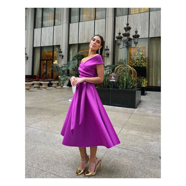 Melanie Magenta Dress - Image 2