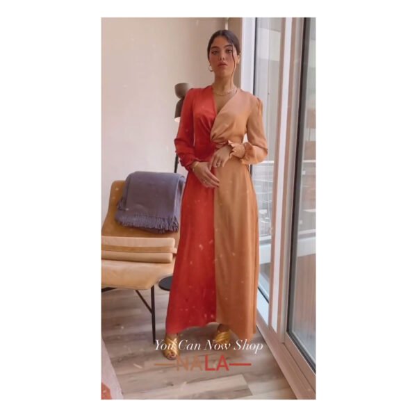 Nala Coral Maxi Dress