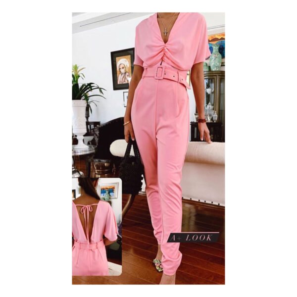 Nelly Pink Jumpsuit