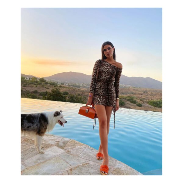 Niza Animal Print Mini Dress