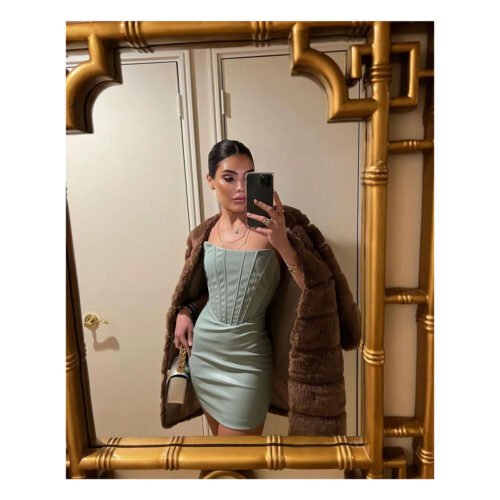 Alessia Blue Mint Dress - Image 3