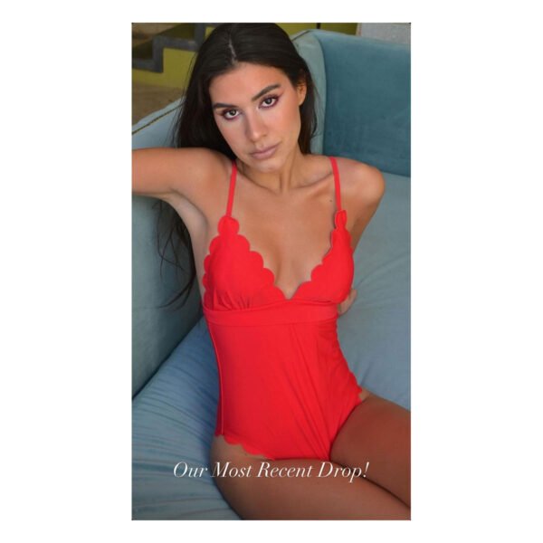 Banne One Piece Red Swimsuit
