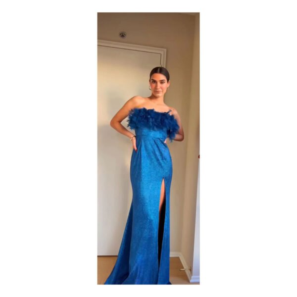 Feather & Glitter Dress - Image 3