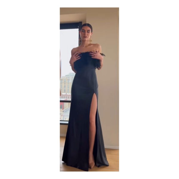 Feather & Glitter Dress - Image 4