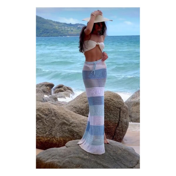 Galilea White & Blue Skirt - Image 2