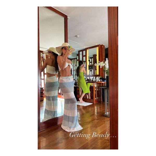 Galilea White & Blue Skirt - Image 4