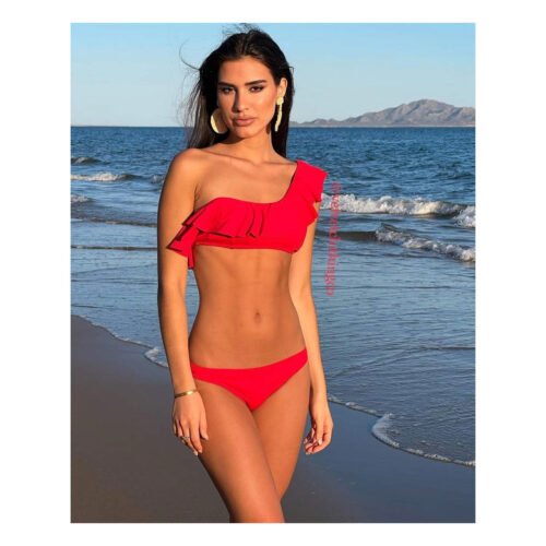 Granada One Shoulder Red Bikini