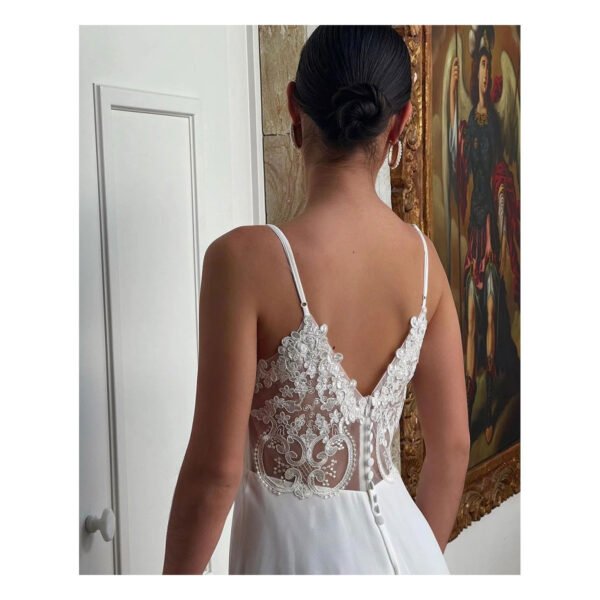Irene White Dress - Image 4