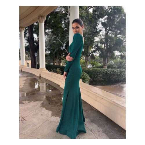 Kylie Green Dress - Image 4