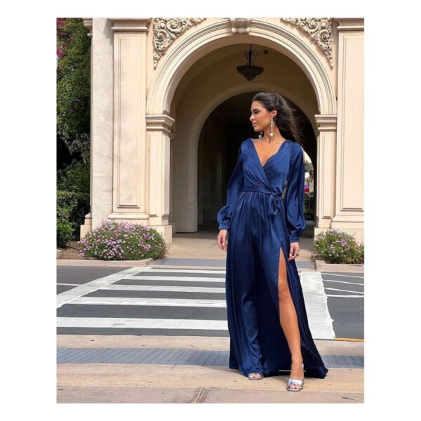 Tea Satin Dress - Image 7