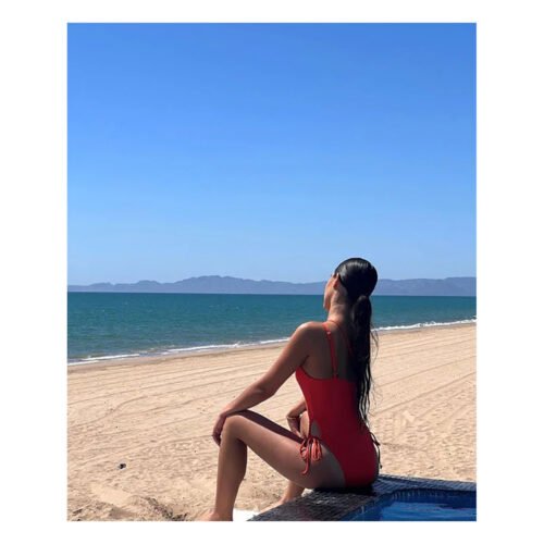Rafaela Orange Swimsuit - Image 2