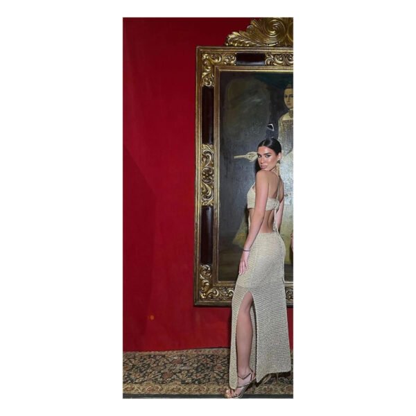 Stella Grow Golden Dress - Image 2