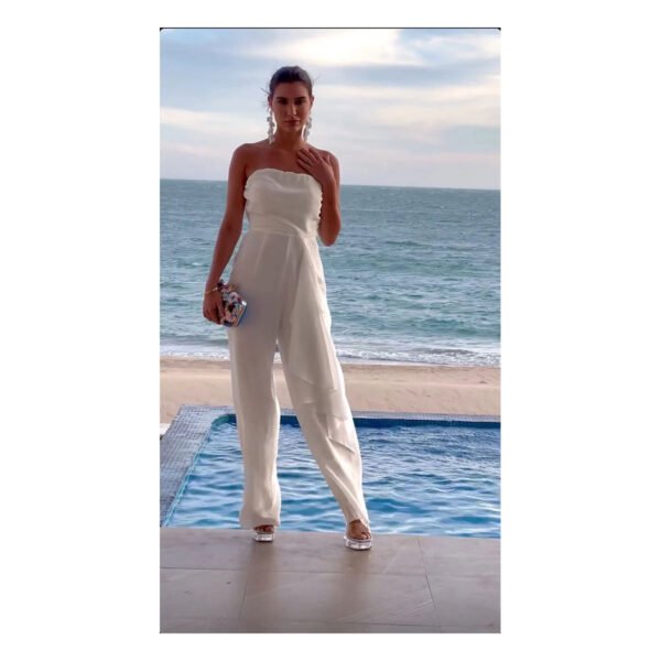 Aubrey White Jumpsuit - Image 2