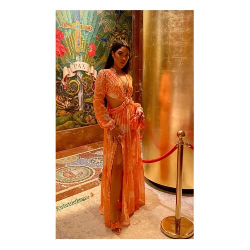 Safari Orange Dress
